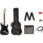 Squier Affinity Series Stratocaster HSS Pack LRL Charcoal Frost Metallic
