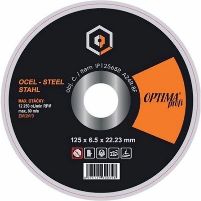 Optima Kotouč brusný 125 x 6,5 mm IP12565R