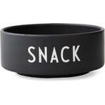 Design Letters Черна порцеланова купа , ø 12 cm Snack - Design Letters (10204010BLACK)
