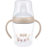Nuk Бебешко шише NUK Perfect Match - С накрайник за сок, TC, РР, 150 ml, Маймуна, бежово (10215381) - baby