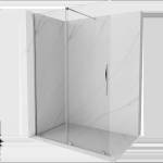 Mexen Velar плъзгаща се душ стена Walk-in 140 x 200 см, прозрачна 8 мм, хром (871-140-000-03-01)