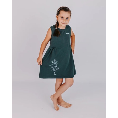 Breakid dívčí šaty Baletka: tančící baletka zeleno šedá – Zboží Dáma