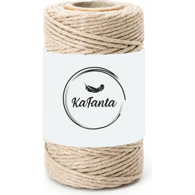 Macrame priadza KaFanta PREMIUM 2mm/50m - dark beige