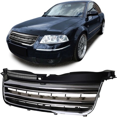 Maska Volkswagen Passat B5 3BG Sedan/Variant (2000-2005) černá s chromem
