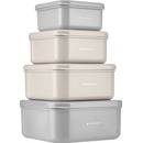 KikkaBoo Súprava boxov na desiatu 4 ks Kitty Cat Grey