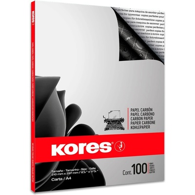 Uhlový papír KORES Carbonet černý 100l.