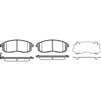 Sada brzdových platničiek kotúčovej brzdy REMSA 0293.11