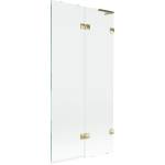 Mexen Lunar L параван за вана 2-крилен десен 90 x 150 см, прозрачен, златен - 897L-090-100-50-00-P (897L-090-100-50-00-P)