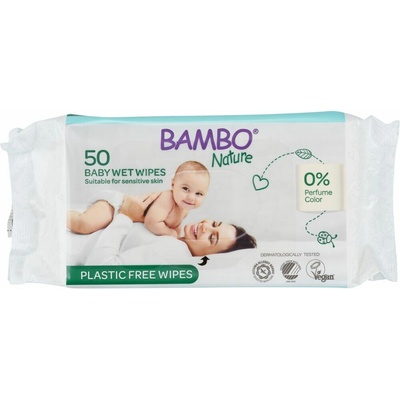 Bambo Nature Eko vlhčené ubrousky 50 ks