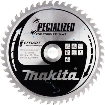 Makita E-12186 pilový kotouč 190*20mm 50Z Efficut