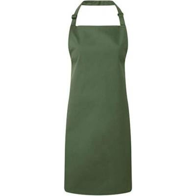 Premier Workwear Klasická zástěra za krk PR150 Moss -ca. Pantone 418C 72 x 86 cm