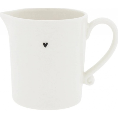 Bastion Collections Keramický džbánek Heart in Black 300 ml bílá