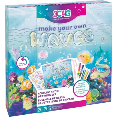 3C4G Комплект за рисуване 3C4G - Aquatic, 20 части (12091)