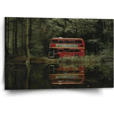 Sablio Obraz Červený patrový autobus - 120x80 cm