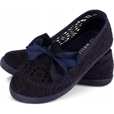 Tenisky čipkované s kokardou ažurové 6239