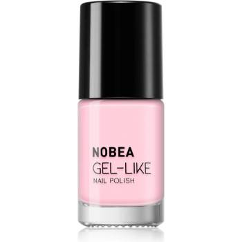 NOBEA Day-to-Day Gel-like Nail Polish лак за нокти с гел ефект цвят #N68 Pink cream 6ml