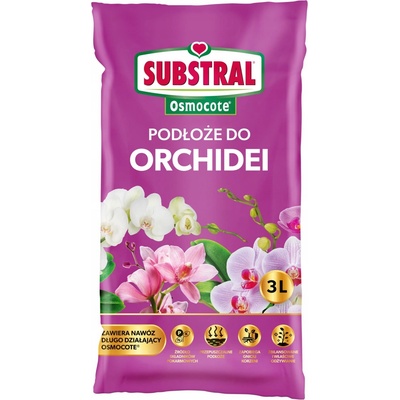 SUBSTRAL Substrát na orchidei s hnojivom OSMOCOTE 3 l