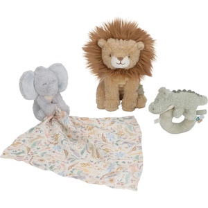 Little Dutch Подаръчна Кутия с меки играчки за бебе Little Dutch - Safari Friends (LD8315)