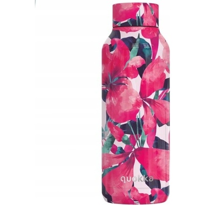 Quokka Solid Termofľaša z nehrdzavejúcej ocele 510 ml Pink Bloom