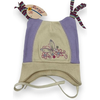 Paola Dívčí jarní čepice BUTTERFLY Fialová