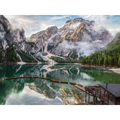 Ravensburger - Puzzle Lago di Braies (Pragser Wildsee), Italia - 1 500 piese