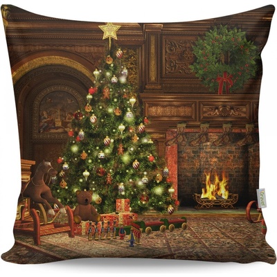 Hanah Home Vánoční vankúš se stromečkem Vaso 43x43