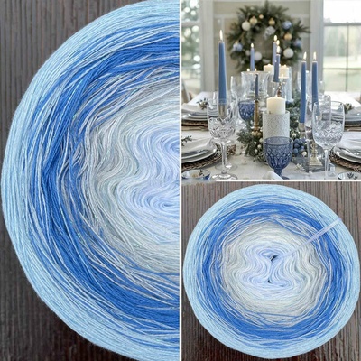 ColorfulLmadeshop Příze Čarovné klbko (3n) 1500m Limited Edition No.173 glitter hellblau irise