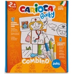 CARIOCA Творчески комплект Carioca Baby - Пъзел за оцветяване, 8 маркера (942894) - ozone