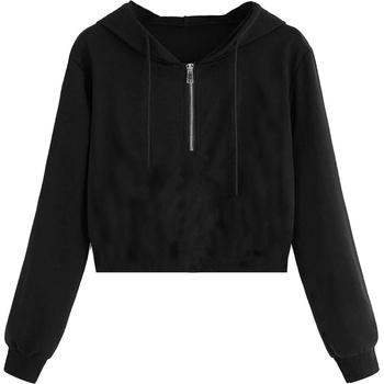 Miso Суичър Miso Women's Cropped Hoodie - Black