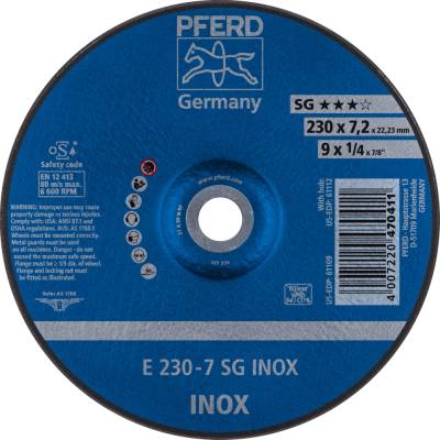 Pferd Brúsny kotúč 230 x 7,2 x 22,23 mm 4007220470411