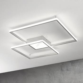 Ondaluce - LED димируемо таванно осветително тяло DOWEL LED/60W/230V сребристо (OND0073)