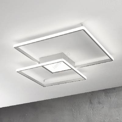 Ondaluce - LED димируемо таванно осветително тяло DOWEL LED/60W/230V сребристо (OND0073)