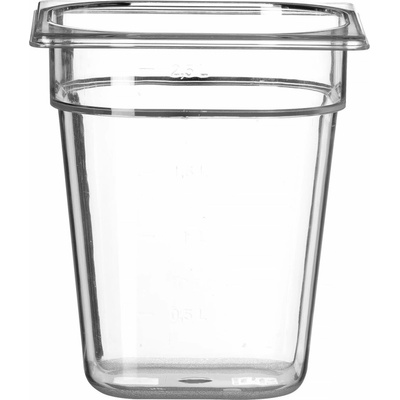 Nádoba GN 1/6, HENDI, Profi Line, GN 1/6, 3,4 l, Priehľadná, 176 × 162 × 200 mm | 861707