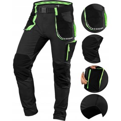 Neo kalhoty 4 Way Stretch reflexní pánské černé