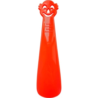 Obouvací lžíce Buble plastová 18 cm kočka červená neon