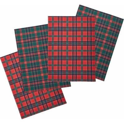 Catherine Lansfield Christmas Tartan Check 70 x 50 cm 4 ks