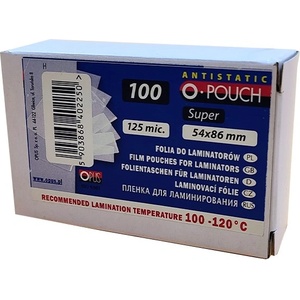 OPUS Ламиниращо фолио OPUS 54x86 mm 125 микрона гланц 100/доб FN04 (FN04)