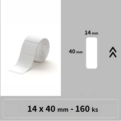 Niimbot štítky RP 14x40 mm 155 ks Bílé pro D11 D11-M D110 D110-H – Zboží Dáma