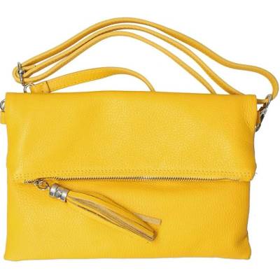 Made in Italy kožená kabelka 668 žlutá