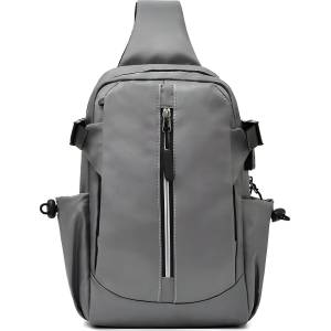 HARAHU Чантичка за кръст с usb зареждане le-25623 - Сива kp25623