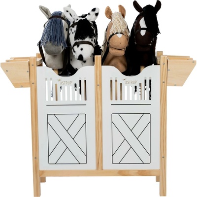 Dřevěná stáj pro 4 koníky By Astrup Stable For 4 Hobby Horses