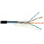  Кабел FTP Cat 5E, мед, 24AWG CC, 4 чифта, PVC, черна изолация (4154)