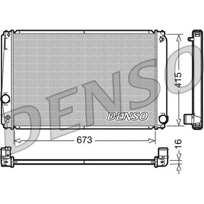 DENSO Chladič, chlazení motoru DRM50051
