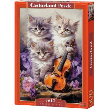 Castorland Пъзел Castorland от 500 части - Музикални котенца (53988)