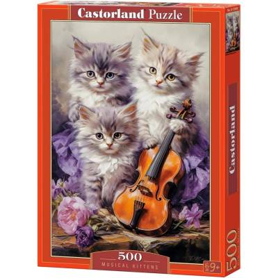 Castorland Пъзел Castorland от 500 части - Музикални котенца (53988)