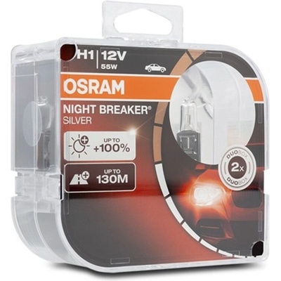 Osram Night Breaker Silver H1 P14,5s 12V 55W 64150NBS-HCB 2 ks