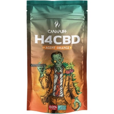 CanaPuff Agent Orange 50% - H4CBD Květy 1g