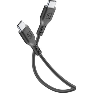 Cellularline Кабел данни usb-c към usb-c 5a черен