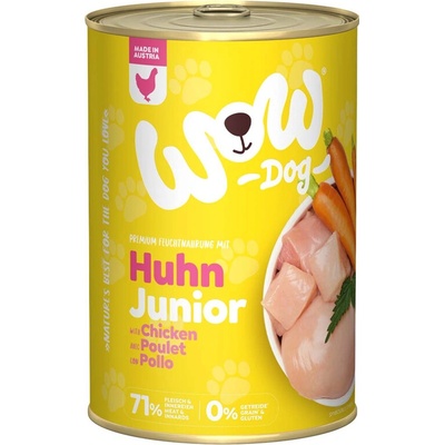 WOW Kuřecí s karotkou Junior 400 g