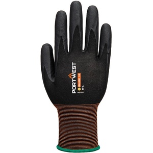 Portwest gp grip 18 a374 / Нитрилни ръкавици с киселинна дръжка - Черни xs (a374k8rxs)